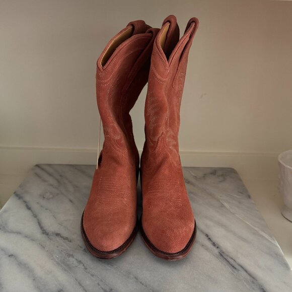 Tecovas Josie – Desert Rose Suede Cowgirl Boots – NWT - Picture 4 of 5